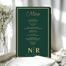 Search for emerald green menus Engagement party