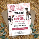 Search for cowgirl baby shower invitations Country