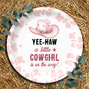 Search for western baby shower plates Cowgirl
