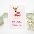 Search for fawn baby shower invitations Watercolor