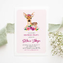 Search for fawn birthday invitations Watercolor