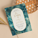 Search for turquoise and gold invitations Marble