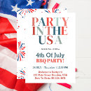 Search for independence day invitations Backyard bbq