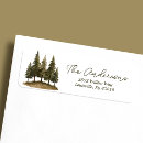 Search for evergreen tree return address labels Woodland