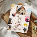 Search for barnyard 1st birthday invitations Cute