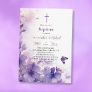 Search for butterfly christening invitations Lavender