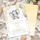 Search for yellow balloon invitations Elephant