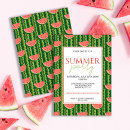 Search for red watermelon invitations Red and green