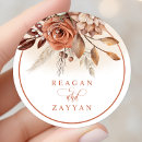 Search for bohemian floral wedding stickers Botanical