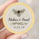 Search for bee wedding stickers Country