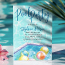 Search for pool sweet 16 invitations Summer pool party
