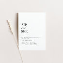 Search for sip and see party invitations Simple