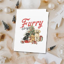 Search for furry and bright christmas cards Retro