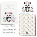 Search for watercolor panda cards Greenery