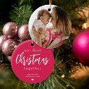 Search for pink heart christmas tree decorations Babys first christmas