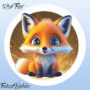 Search for red fox stickers Cartoon
