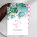 Search for tropical palm leaves baby shower invitations Pink