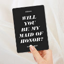 Search for text bridesmaid cards White