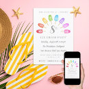 Search for ice cream party invitations Rainbow