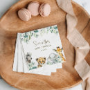 Search for safari baby shower napkins Giraffe