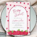 Search for strawberry baby shower invitations Fruit
