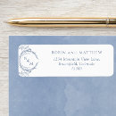 Search for periwinkle return address labels Dusty blue