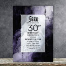 Search for marble 30th birthday invitations Modern