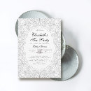 Search for elegant tea party invitations Baby is brewing