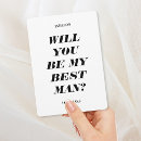 Search for will you be my best man invitations Typography