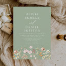 Search for boho elopement reception invitations Colourful floral informal suite