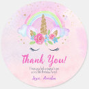Search for little girl birthday party stickers Rainbow