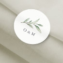 Search for monogram wedding stickers Simple