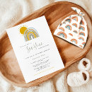 Search for sunshine and rainbows invitations Baby