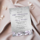 Search for 25th silver wedding anniversary invitations Floral
