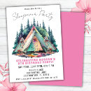 Search for camping party invitations Kids