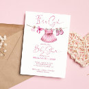 Search for pink booties baby shower invitations For her