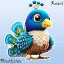 Search for cute peacock stickers Colourful