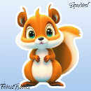 Search for squirrel cartoon stickers Nature