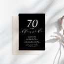 Search for 70 years invitations Black