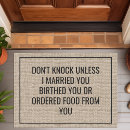 Search for knock doormats Funny