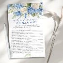 Search for bride shower games Blue and white