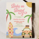 Search for surfer baby shower invitations Baby on board