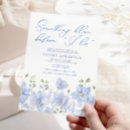 Search for something blue bridal shower invitations Blue and white