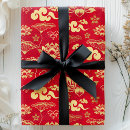 Search for red floral wrapping paper Oriental