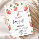 Search for red daisy invitations Strawberries and daisies