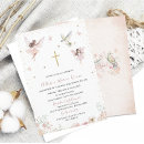 Search for boho floral christening invitations Baby