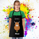 Search for brown cow aprons For him