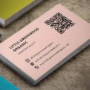 Search for salmon business cards Qr code