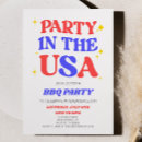 Search for red white and blue barbecue invitations Bbq party