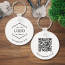 Search for your company logo key rings Qr code